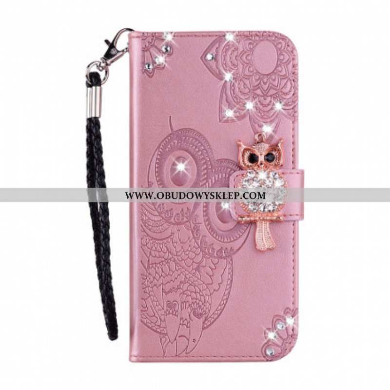 Etui Folio do Samsung Galaxy S21 Ultra 5G Sowa Mandala I Urok