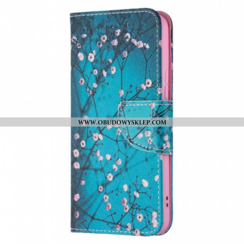 Etui Folio do Samsung Galaxy S22 5G Kwitnące Drzewo