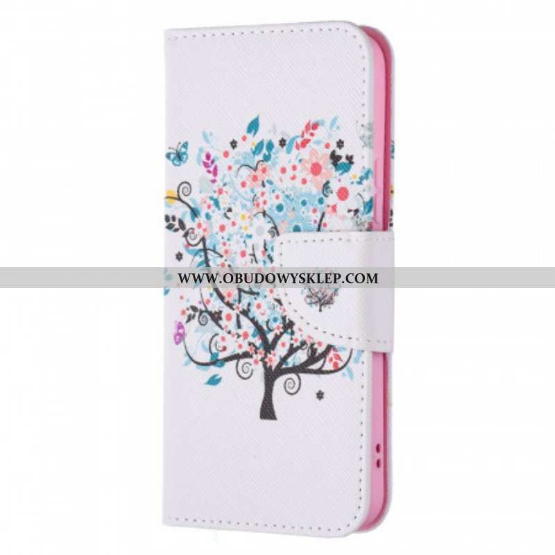 Etui Folio do Samsung Galaxy S22 5G Kwitnące Drzewo