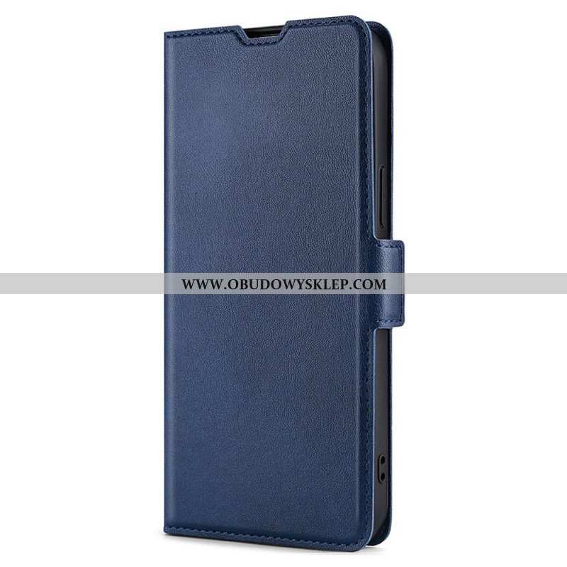 Etui Folio do Samsung Galaxy S22 Plus 5G Styl Z Bardzo Cienkiej Skóry