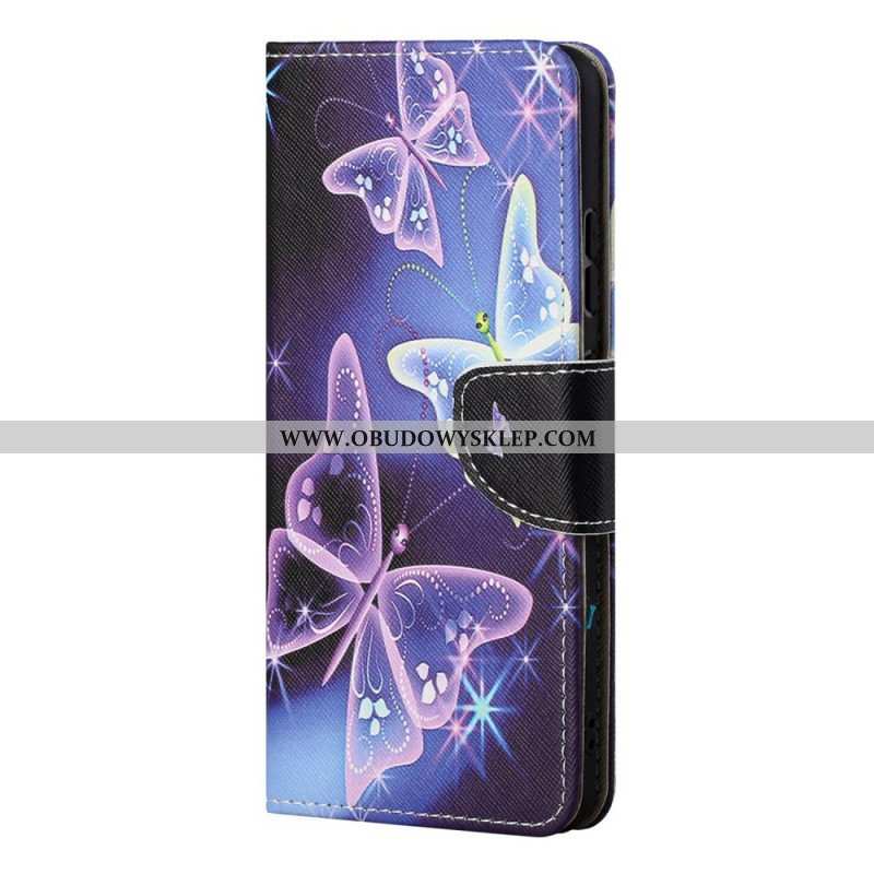 Etui Folio do Samsung Galaxy S22 Ultra 5G Suwerenne Motyle