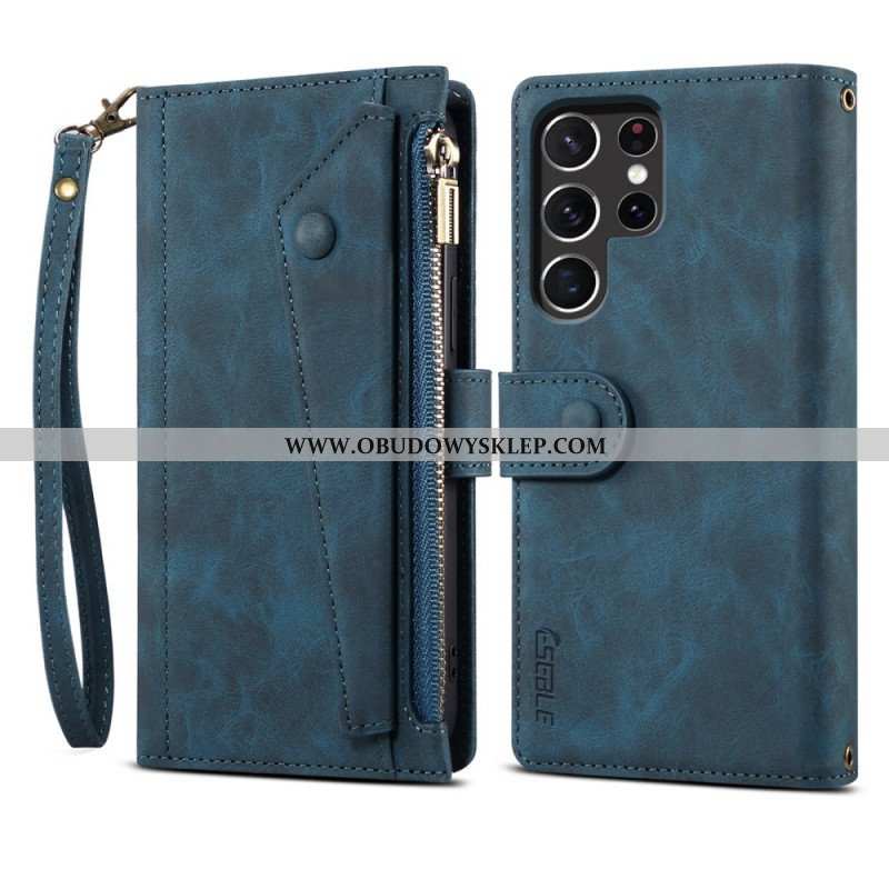 Etui Folio do Samsung Galaxy S22 Ultra 5G Wielofunkcyjne