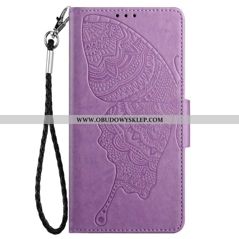 Etui Folio do Samsung Galaxy S23 5G Dwukolorowy Barokowy Motyl