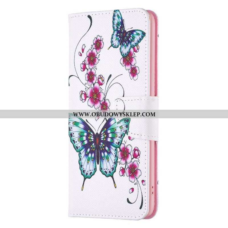 Etui Folio do Samsung Galaxy S23 5G Odrzuć Motyle