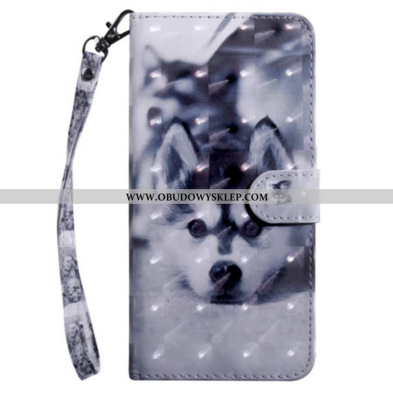 Etui Folio do Samsung Galaxy S23 5G z Łańcuch Stringi Husky