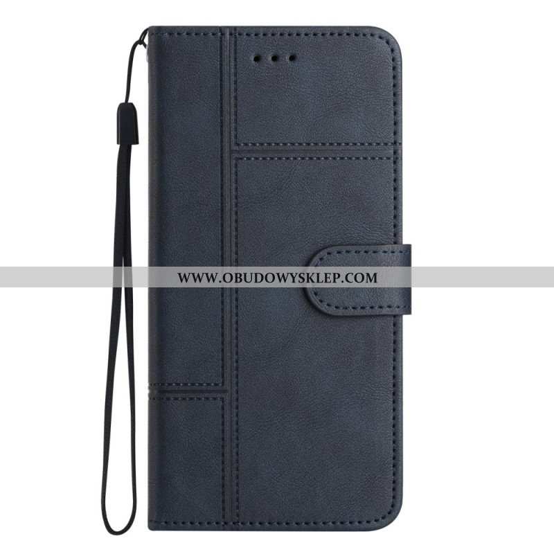 Etui Folio do Samsung Galaxy S23 Plus 5G z Łańcuch Biznes W Smyczy