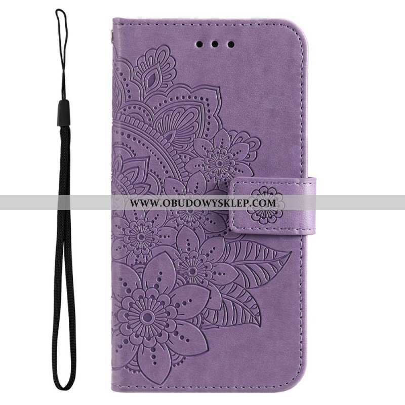 Etui Folio do Samsung Galaxy S23 Plus 5G z Łańcuch Paskowata Mandala