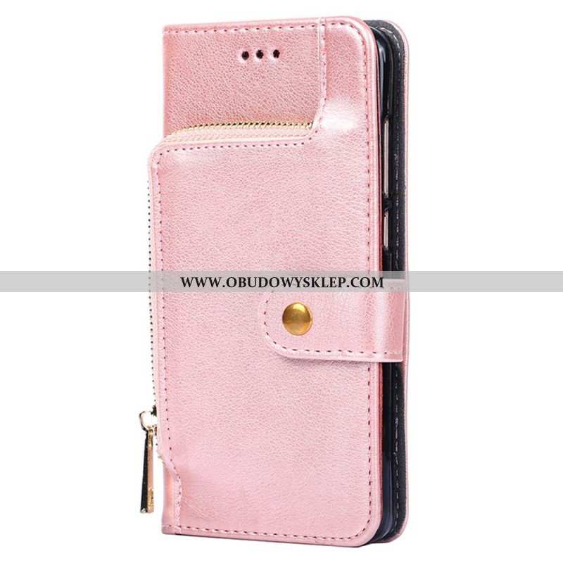 Etui Folio do Samsung Galaxy S23 Ultra 5G Przednia Portmonetka I Smycz