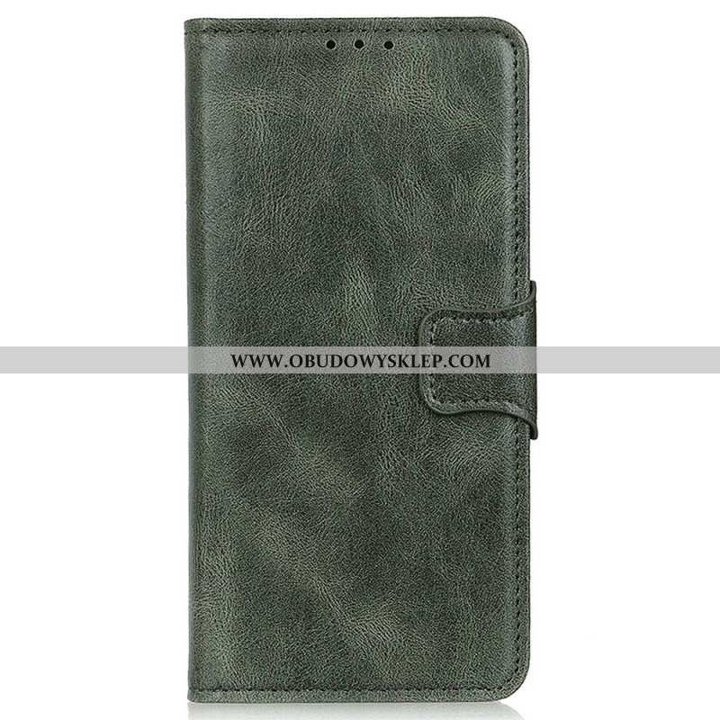 Etui Folio do Samsung Galaxy S23 Ultra 5G Stylowe Skórzane Zapięcie Dwustronne