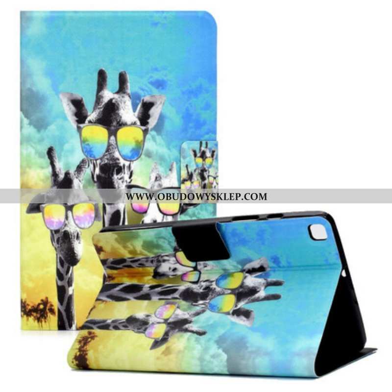 Etui Folio do Samsung Galaxy Tab A7 Lite Funky Żyrafy