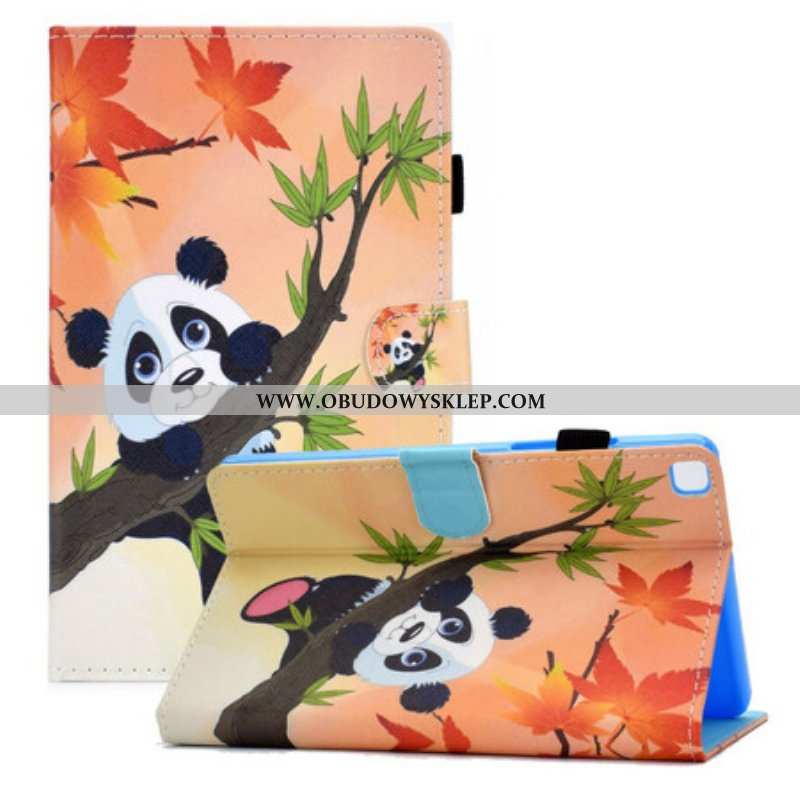 Etui Folio do Samsung Galaxy Tab A7 Lite Śliczna Panda