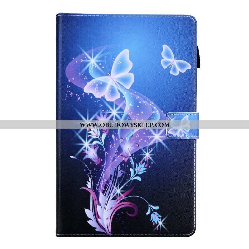 Etui Folio do Samsung Galaxy Tab A8 (2021) Kolorowe Motyle