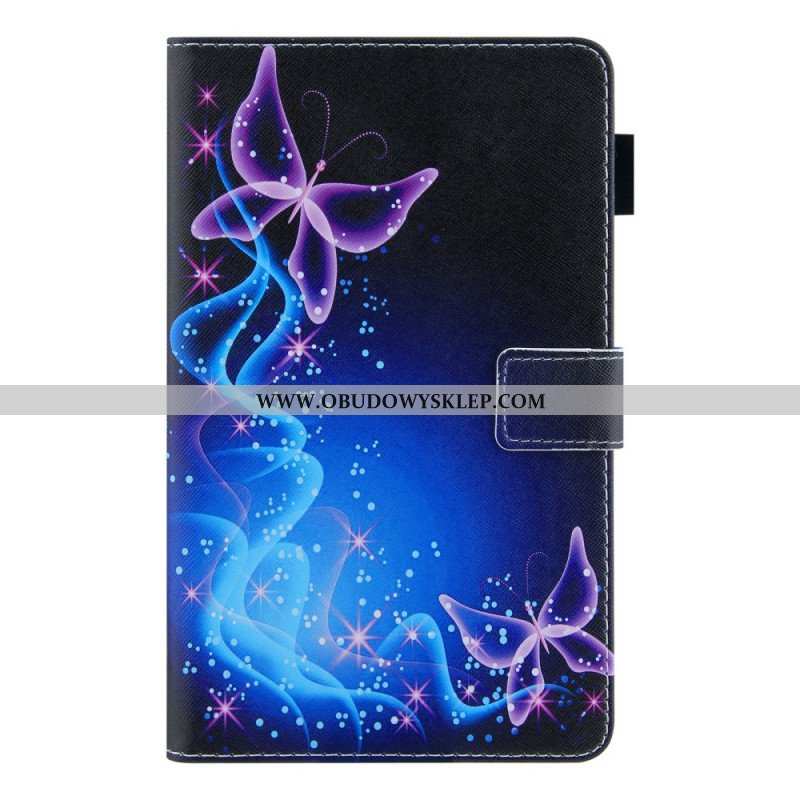 Etui Folio do Samsung Galaxy Tab A8 (2021) Kolorowe Motyle