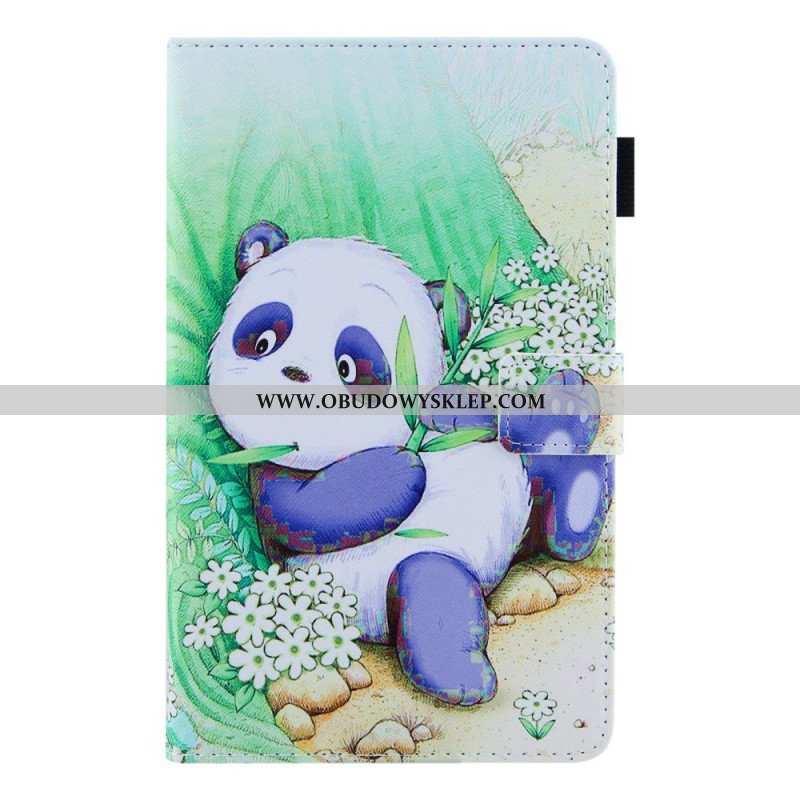 Etui Folio do Samsung Galaxy Tab A8 (2021) Słodka Panda