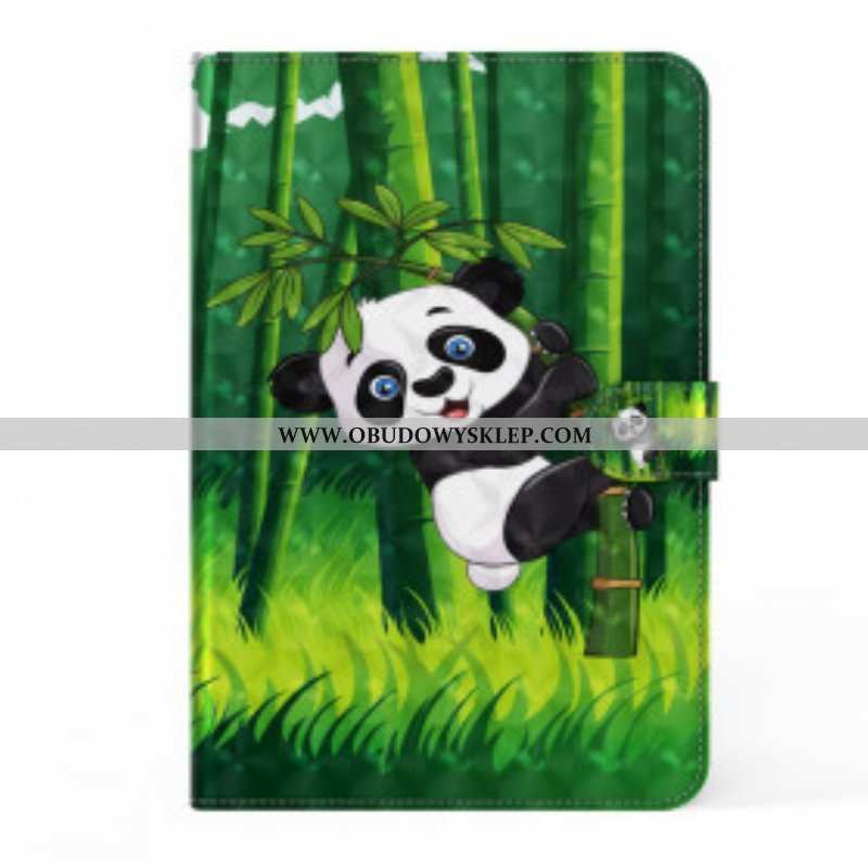 Etui Folio do Samsung Galaxy Tab S8 / Tab S7 Panda Ze Sztucznej Skóry