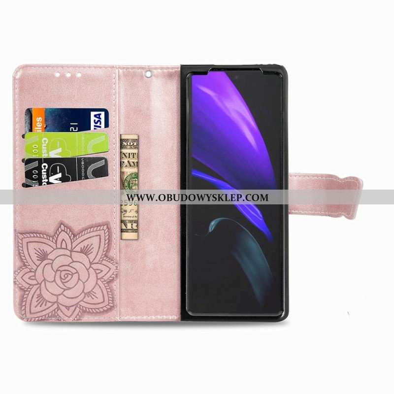 Etui Folio do Samsung Galaxy Z Fold 4 Gigantyczny Motyl