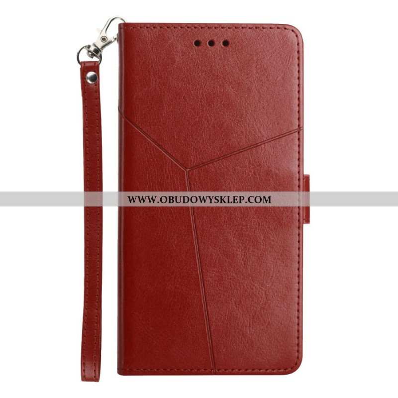 Etui Folio do Sony Xperia 1 IV z Łańcuch Wzór W Paski Y