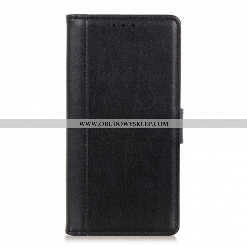 Etui Folio do Sony Xperia 5 III Kolorowa Wersja Skóry Dwoinowej