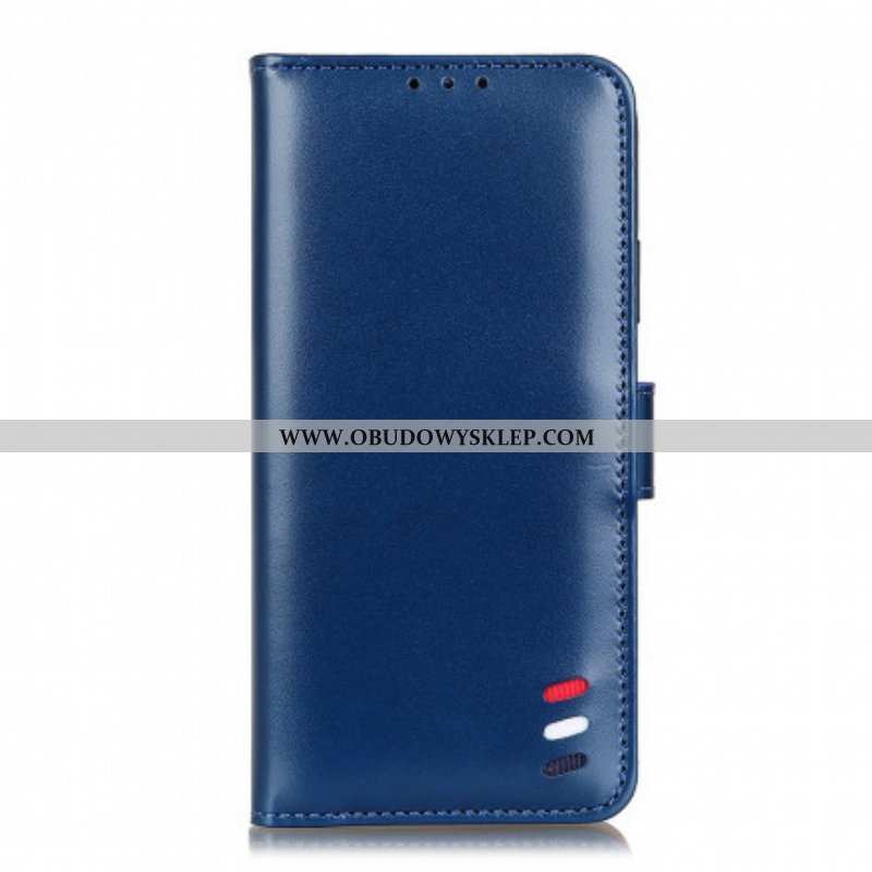 Etui Folio do Sony Xperia 5 III Trójkolorowy Efekt Skóry