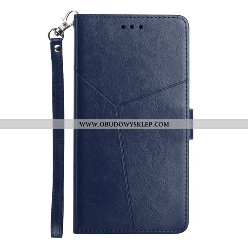 Etui Folio do Sony Xperia 5 IV z Łańcuch Wzór W Paski Y