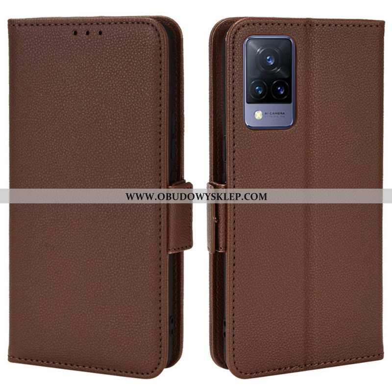 Etui Folio do Vivo V21 5G Skórzany Futerał Flap Double Nowe Kolory