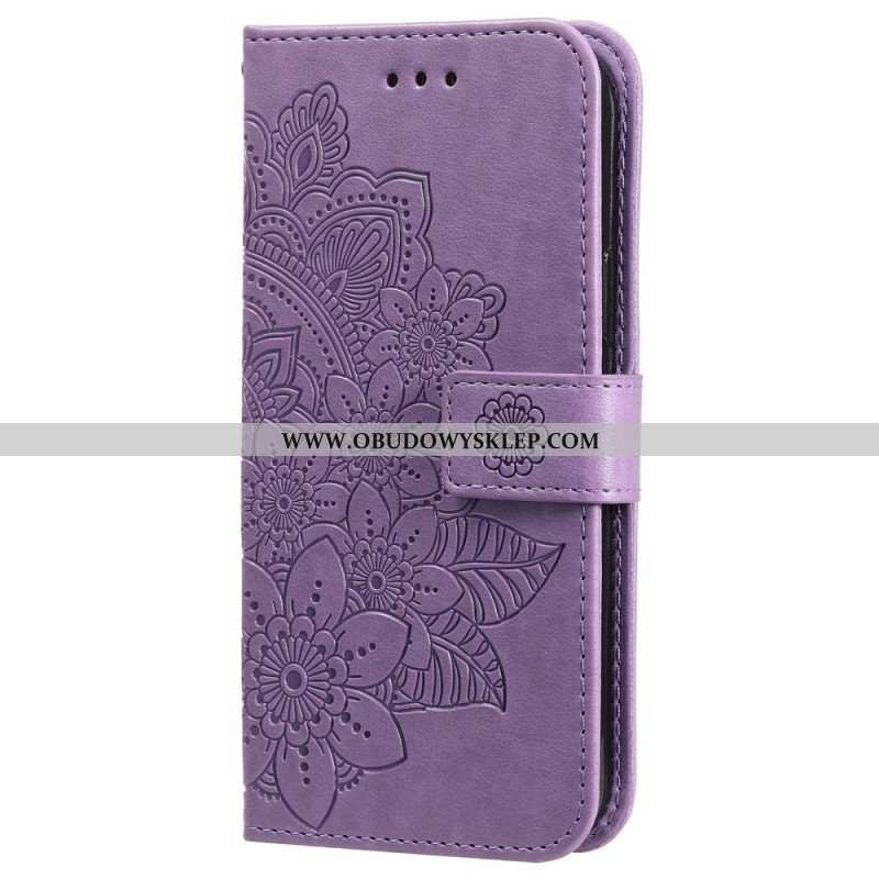 Etui Folio do Vivo Y22s z Łańcuch Paskowata Mandala