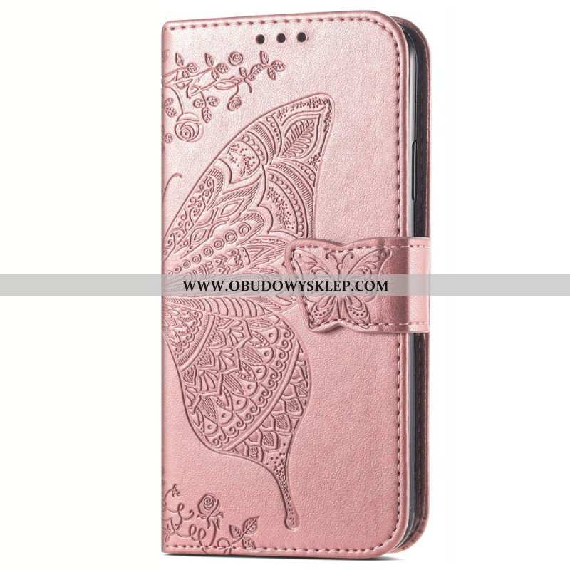 Etui Folio do Vivo Y35 Barokowy Motyl