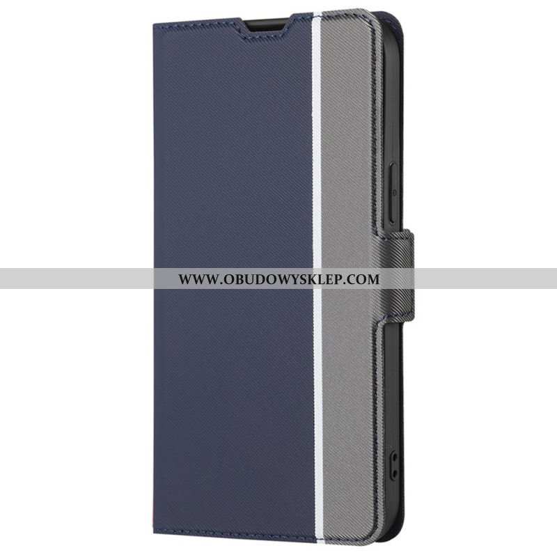 Etui Folio do Xiaomi 12 / 12X Dwukolorowe Podwójne Zapięcie