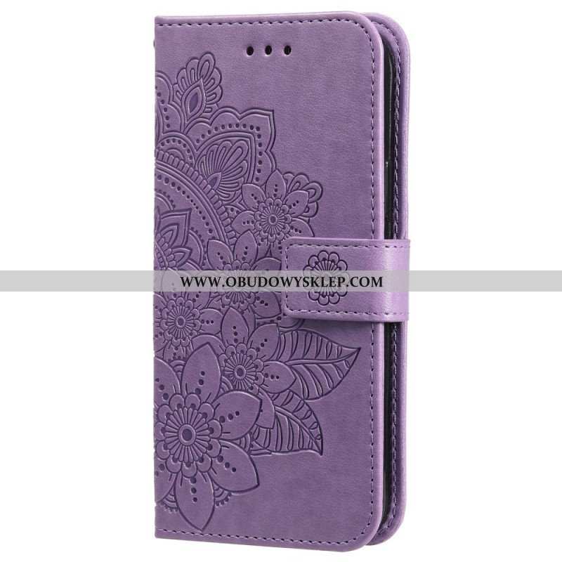 Etui Folio do Xiaomi 12T / 12T Pro z Łańcuch Paskowata Mandala