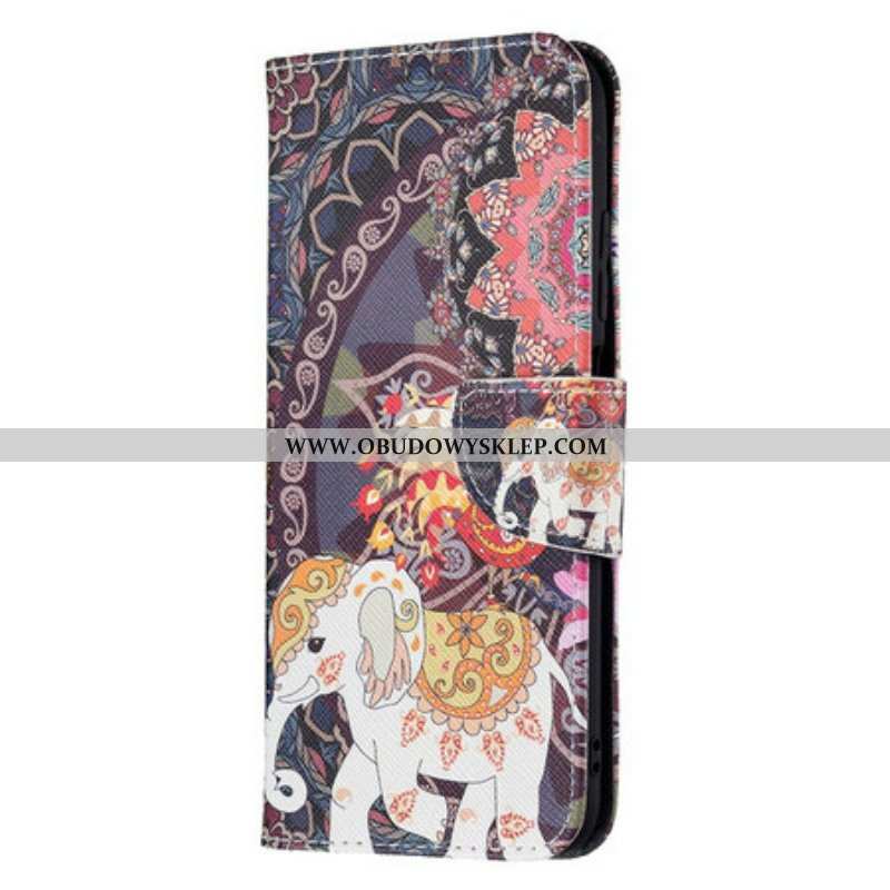 Etui Folio do Xiaomi Redmi Note 10 5G Słoń Indyjski