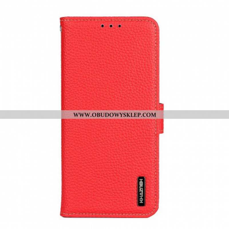 Etui Folio do Xiaomi Redmi Note 10 Pro Khazneh Skóra Liczi