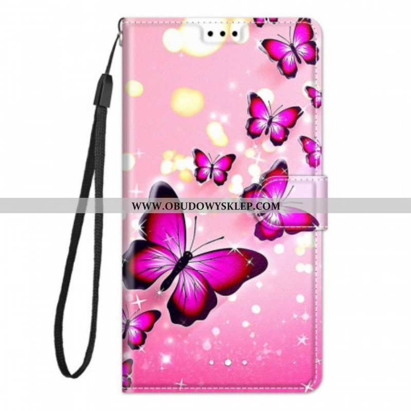 Etui Folio do Xiaomi Redmi Note 10 Pro Motyle I Smycz