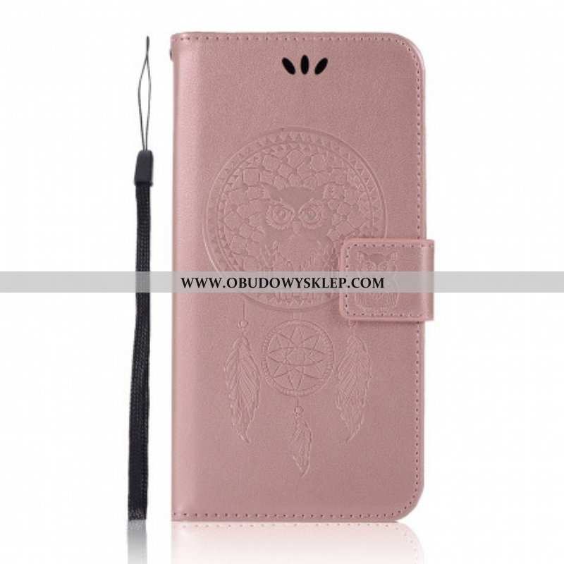 Etui Folio do Xiaomi Redmi Note 10 Pro Sowa Łapacz Snów Z Efektem Skóry