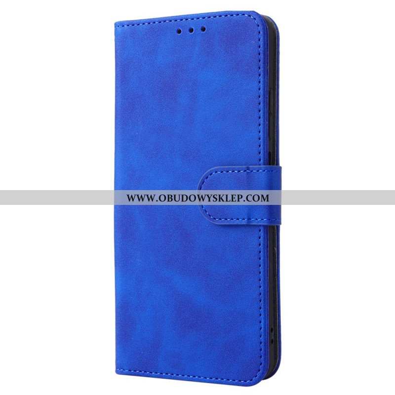 Etui Folio do Xiaomi Redmi Note 11 / 11S Dotyk Skóry Ze Smyczą