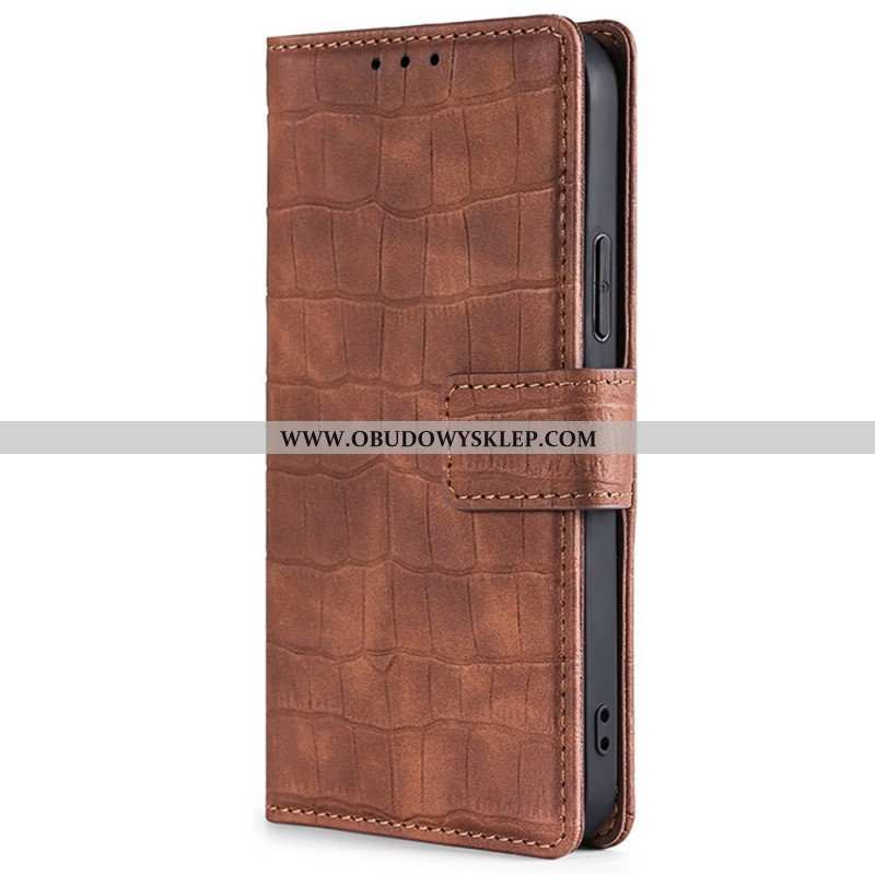 Etui Folio do Xiaomi Redmi Note 11 Pro / 11 Pro 5G Krokodyl Dotykający Skóry