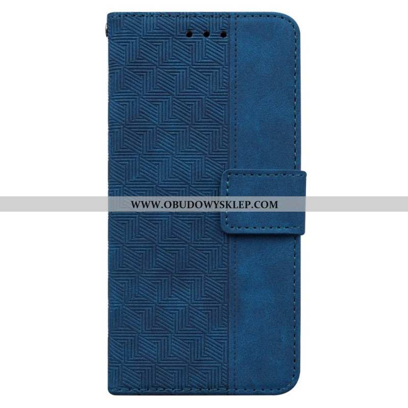 Etui Folio do Xiaomi Redmi Note 11 Pro / 11 Pro 5G z Łańcuch Pasiasty Wzór