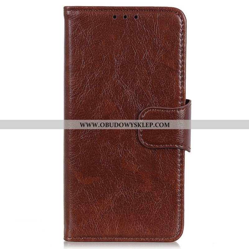 Etui Folio do Xiaomi Redmi Note 12 4G Dwoina Skóry Nappa