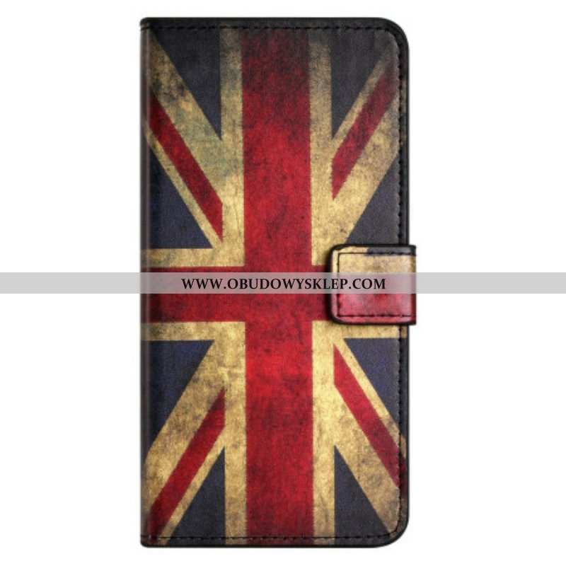 Etui Folio do Xiaomi Redmi Note 12 4G Flaga Angielska