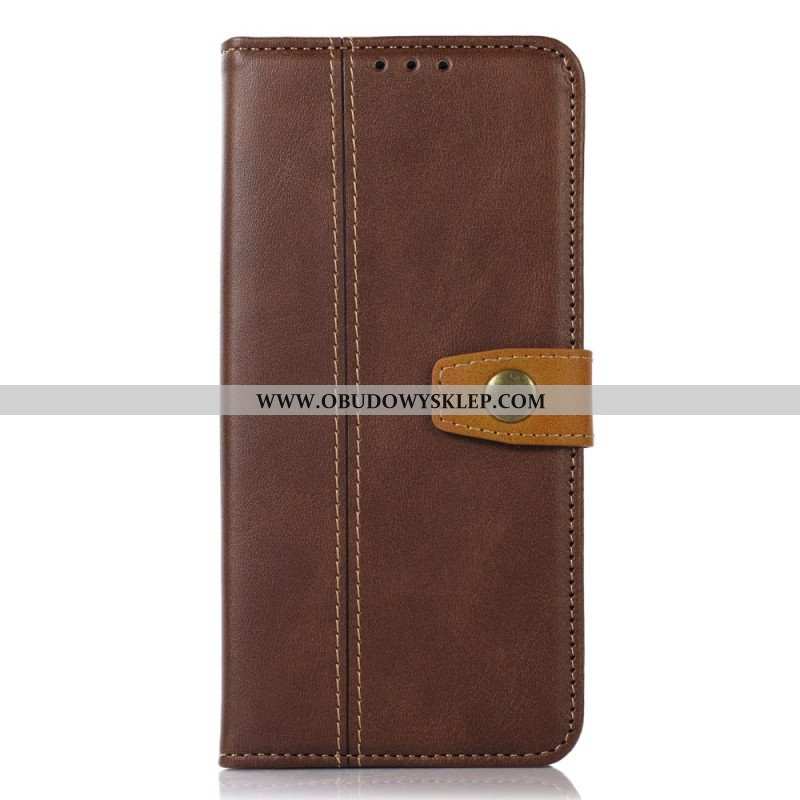 Etui Folio do Xiaomi Redmi Note 12 4G Taśma Tapicerska