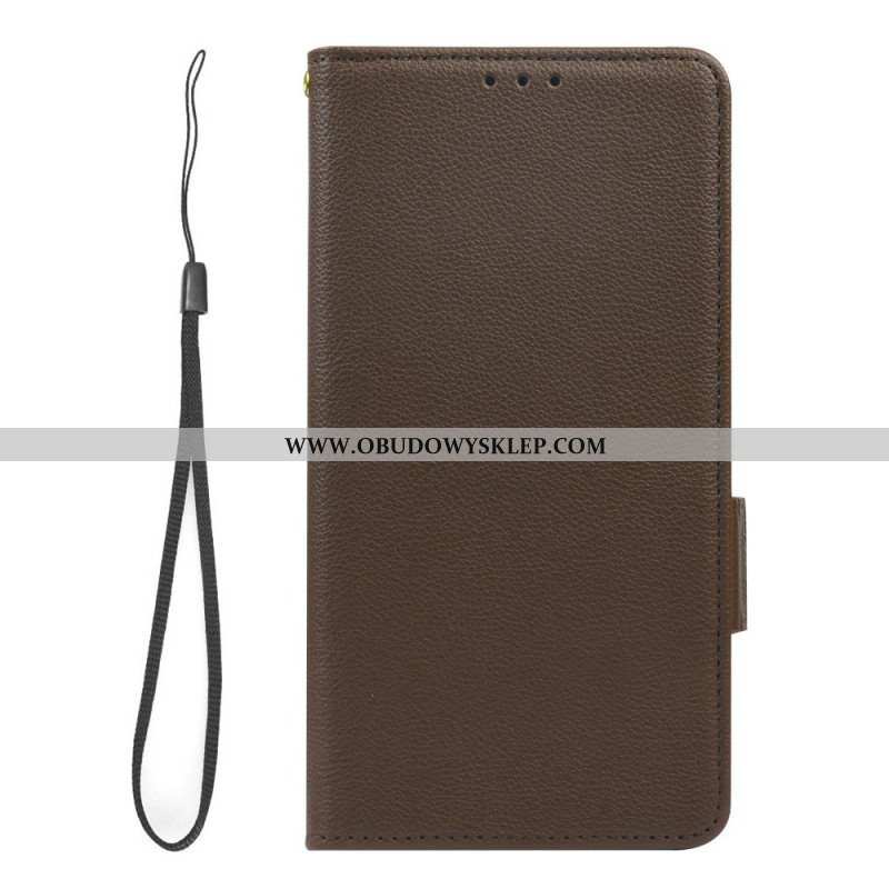 Etui Folio do Xiaomi Redmi Note 12 5G Bardzo Delikatny Styl Liczi