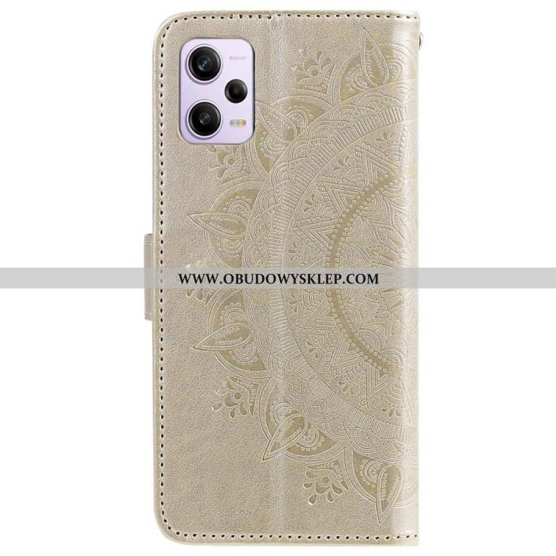 Etui Folio do Xiaomi Redmi Note 12 Pro Mandala Sun Ze Smyczą