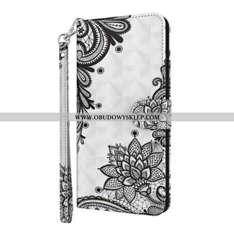 Etui Folio do iPhone 13 Mini Koronkowe Kwiaty