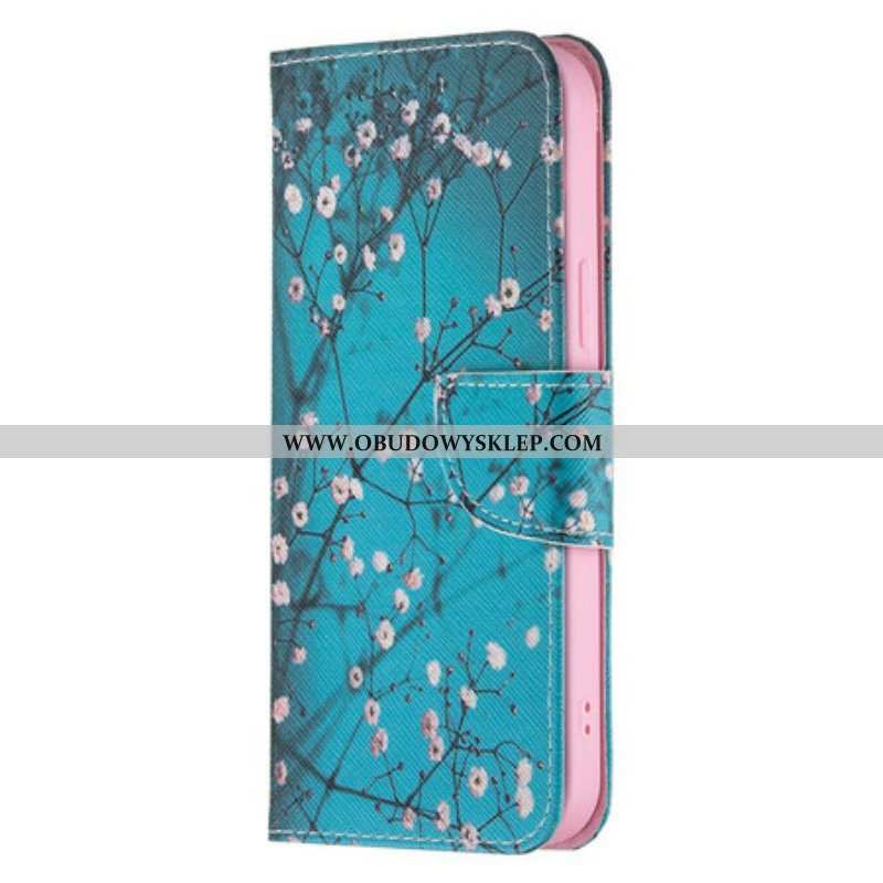 Etui Folio do iPhone 13 Pro Max Kwitnąca Gałąź