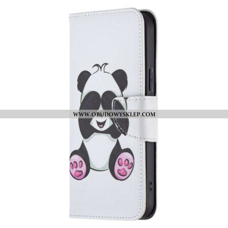 Etui Folio do iPhone 13 Pro Max Zabawa Pandami