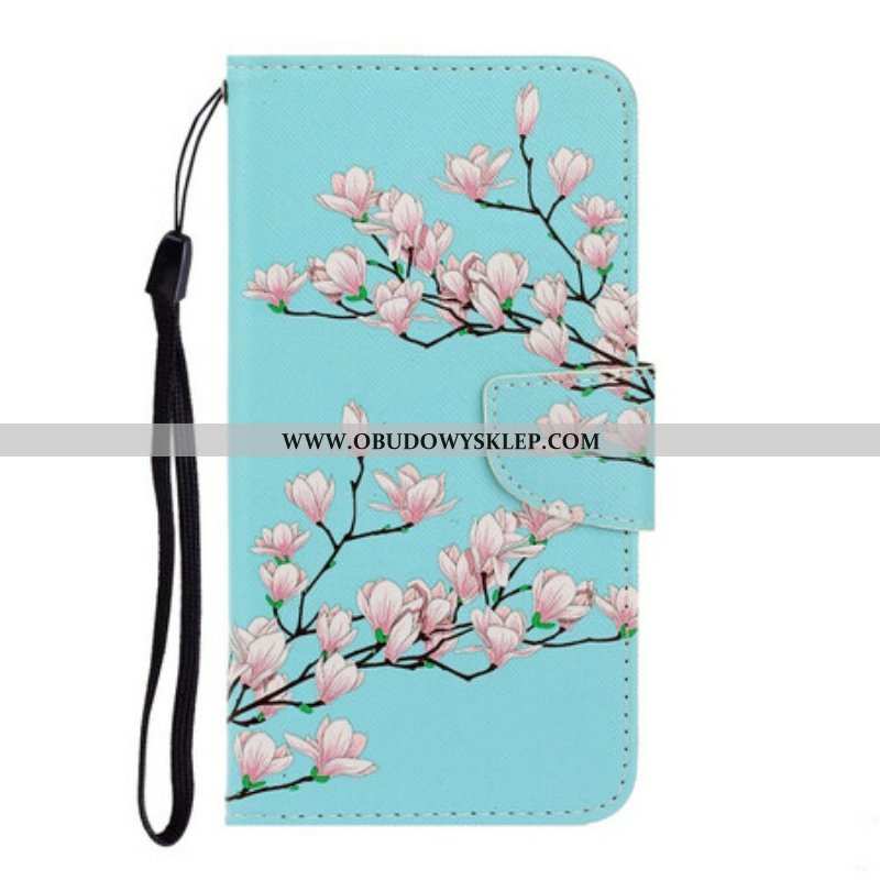 Etui Folio do iPhone 13 Pro z Łańcuch Pasiasty Krzew