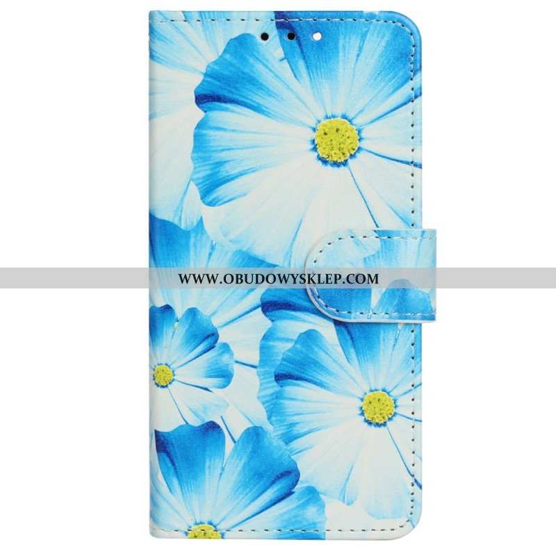 Etui Folio do iPhone 14 Kwiaty