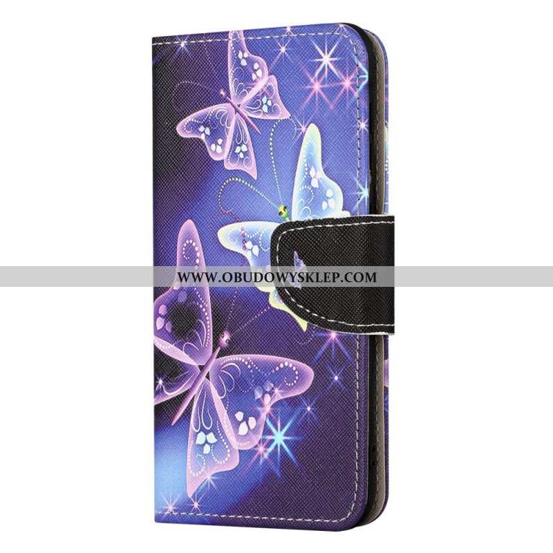 Etui Folio do iPhone 15 Motyle