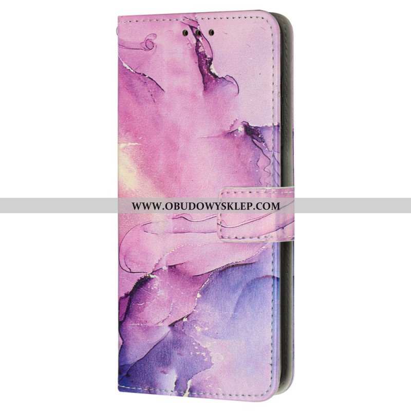 Etui Folio do iPhone 15 Pro Max Styl Marmurkowy