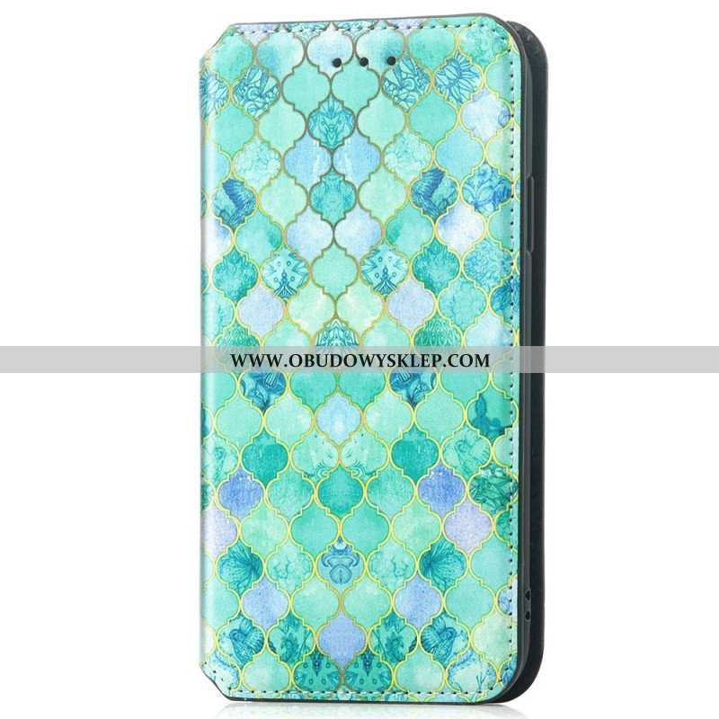 Etui Folio do iPhone 15 Pro Max Wykres Caseneo