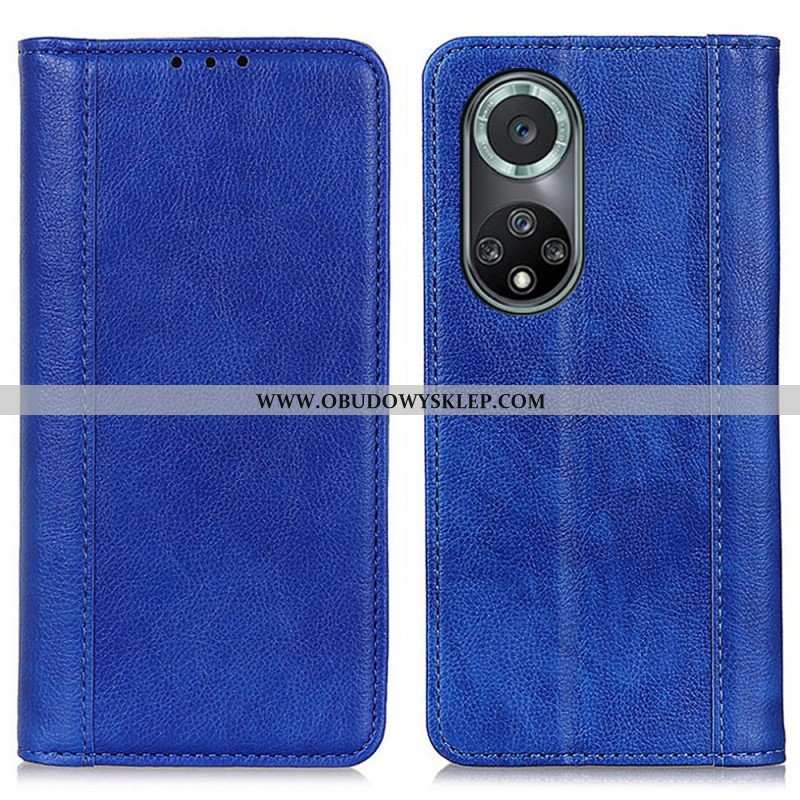 Etui Na Telefon do Honor 50 Pro Etui Folio Skóra Liczi Pro Elegance Split